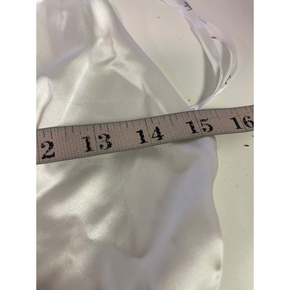 LULU'S SZ S Timeless Glam White Satin Backless Halter Midi Party Dress NEW B27 - Picture 6 of 7